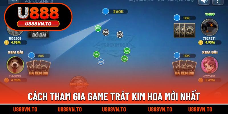 Cách tham gia game trát kim hoa mới nhất